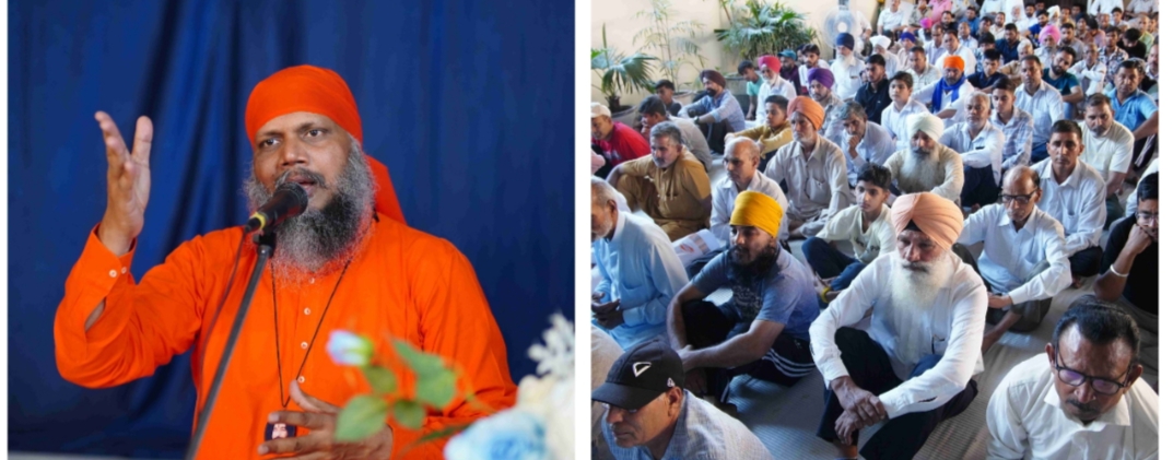 ਜਦੋਂ ਇਨਸਾਨ ਦੀ ਜ਼ਿੰਦਗੀ ਵਿੱਚ ਪੂਰਨ ਗੁਰੂ ਦਾ ਪ੍ਰਗਟਾਵਾ ਹੁੰਦਾ ਹੈ ਤਾਂ ਹੀ ਉਨ੍ਹਾਂ ਦੀ ਕਿਰਪਾ ਦੁਆਰਾ ਹੀ ਉਸ ਗਿਆਨ ਨੂੰ ਜਾਣਿਆ ਜਾ ਸਕਦਾ ਹੈ- ਸਵਾਮੀ ਦਿਨਕਰਾਨੰਦ